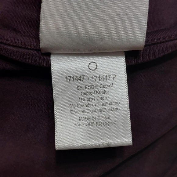 DOLAN ANTHROPOLOGIE PLUM PURPLE LONG SLEEVE SOFT STRETCH DRESS WOMENS LARGE - Picture 8 of 9